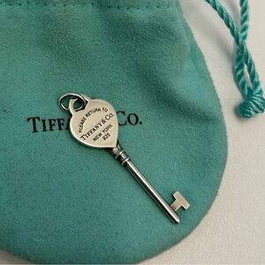 Tiffany & Co Heart Key Pendant Charm